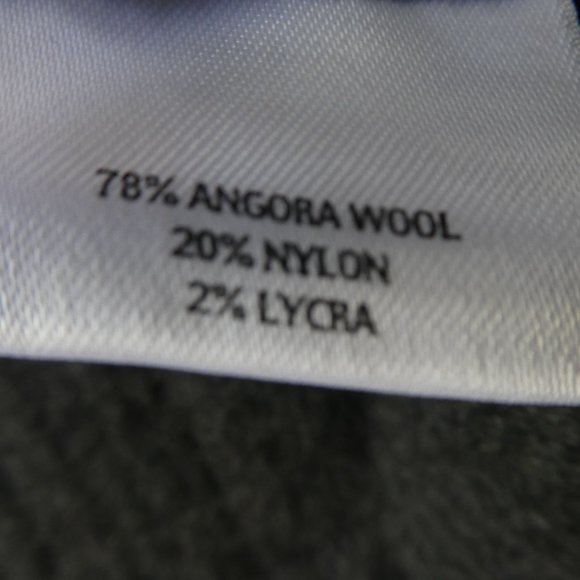 ANGoRa WooL Eileen Fisher Lagenlook Kimono Sleeve Cape Jacket Charcoal M - Picture 6 of 7